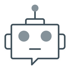 Ai Assistant Vector Icon Design