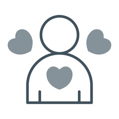 Self Love Vector Icon Design