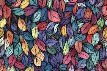 A vibrant leaf design on a dark surface