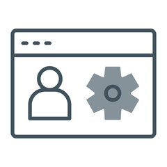 User Role Vector Icon Design