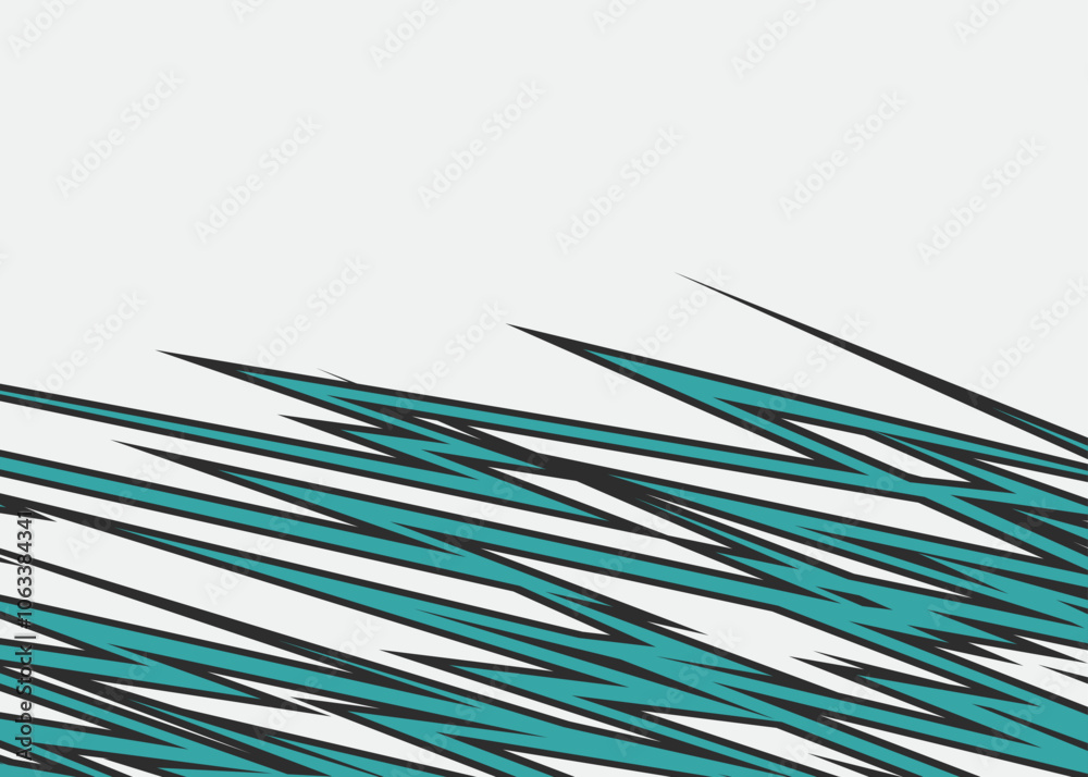 Poster abstract background with seamless sharp arrow line pattern and with some copy space area