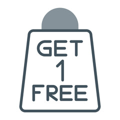 Buy One Get One Free Icon Design