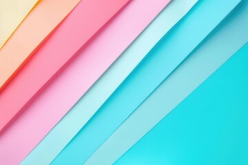 Fototapeta premium Close-up shot of colorful paper strips on a background, perfect for creative projects and designs