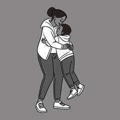 Mother loves her child