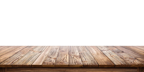 Empty wooden table for a vintage interior design backdrop