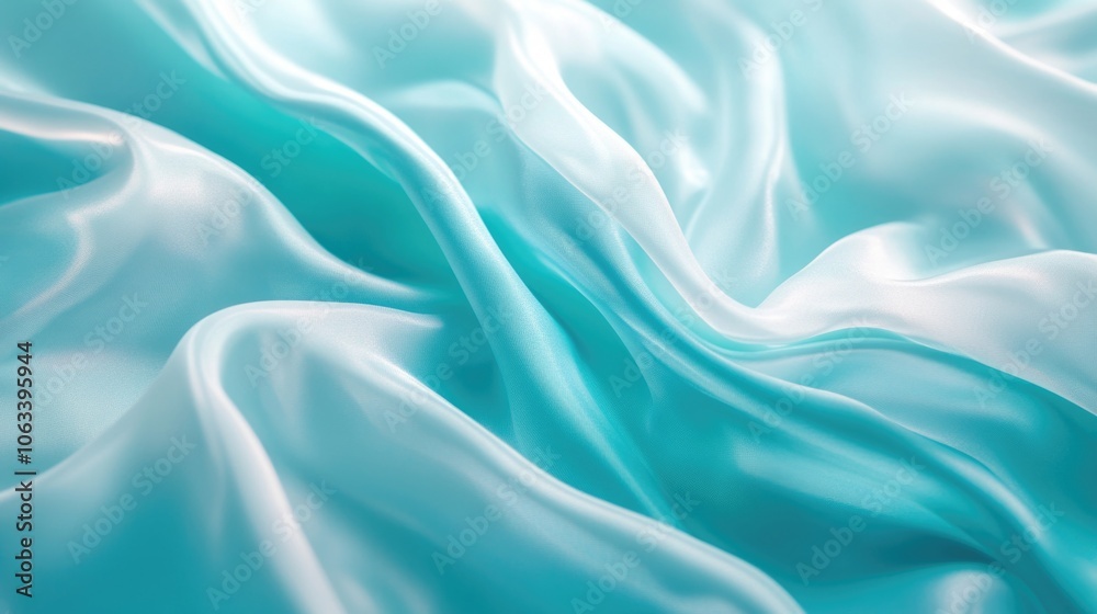 Poster a detailed view of a blue and white striped fabric, suitable for use in textile designs or as a back