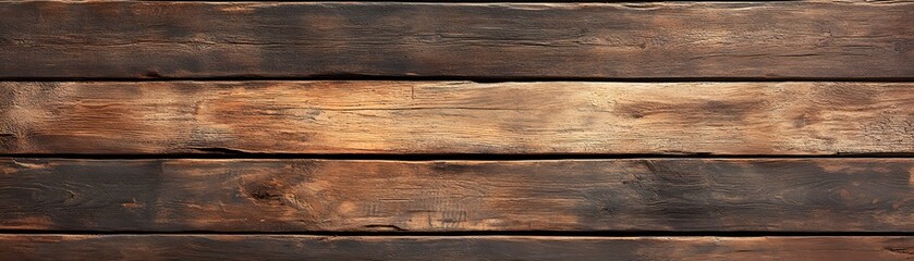 Obraz premium Weathered Brown Wood Plank Texture