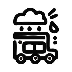 Vehicles in The Rainy Season ...