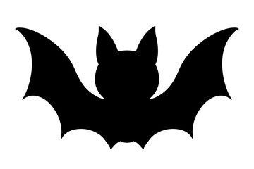 Bat silhouette icon, dark bat
