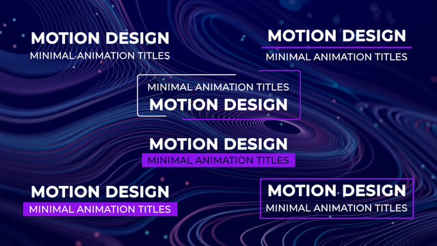Smooth Animation Minimal Titles
