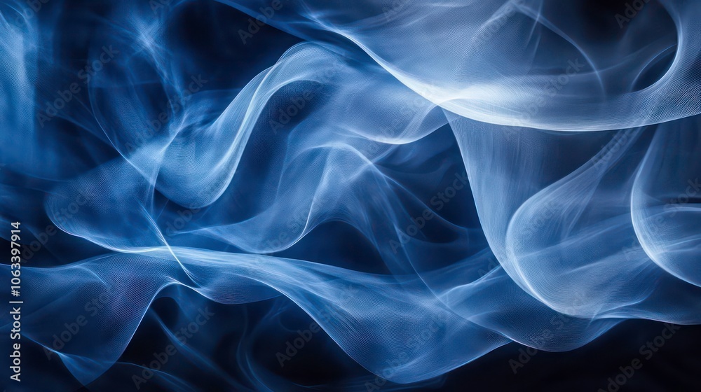 Aufkleber Abstract swirling patterns of light and smoke create a mystical atmosphere.
