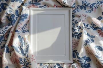 Obraz premium Framed Art Mockup in Real-Life Interior Setting for Home Decor Display