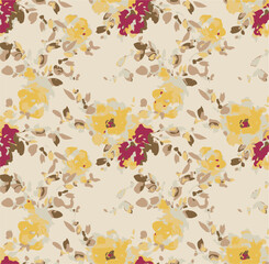 abstract, vector, monochrome, big flowers, all over textiles design, illustration digital image can be used for wrapping paper