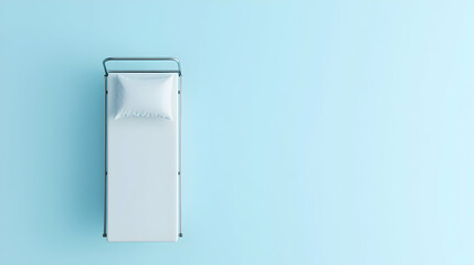 Empty Hospital Bed, white, blue, medical, healthcare, doctor
