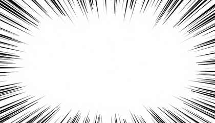 Manga panel background, black and white dynamic action lines creating a classic manga style storytelling layout.