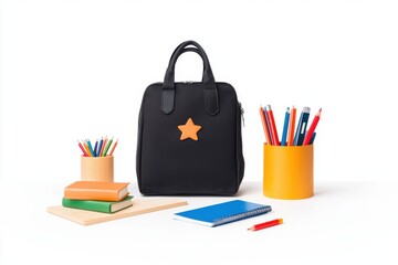 Fototapeta premium Organize your study space with a stylish bag