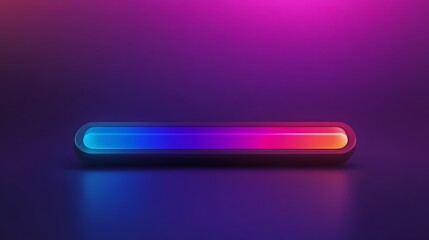 Fototapeta premium Animated Gradient Progress Bar on Vibrant Loading Background