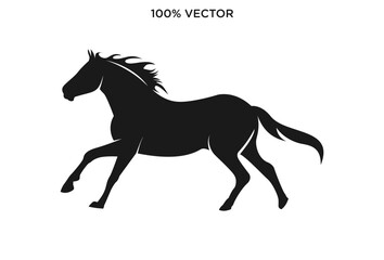 Horse head icon silhouette vector