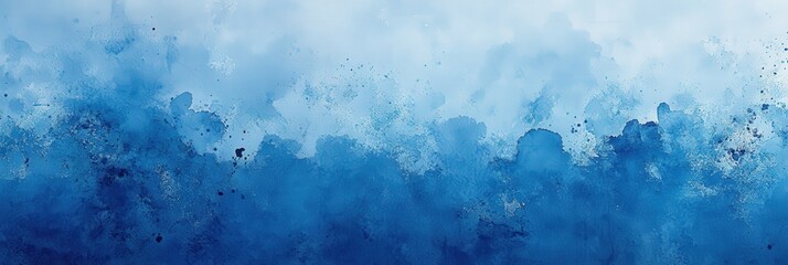 Obraz premium Abstract Blue Watercolor Background