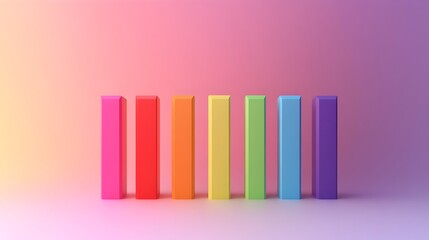 Vibrant Gradient-Filled Loading Bar Animation with Minimal Background