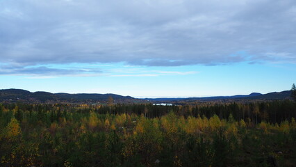 autumn in the mountains in Sweden