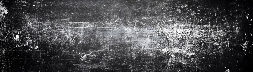 Obraz premium Black and White Textured Surface with White Specks and Scratches