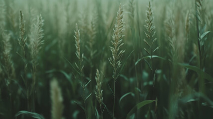 Green Grass Blades in the Wind, nature, field, summer, blowing, tall
