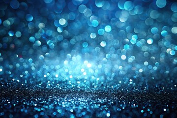 glittering abstract background in blue and black tones, minimalist