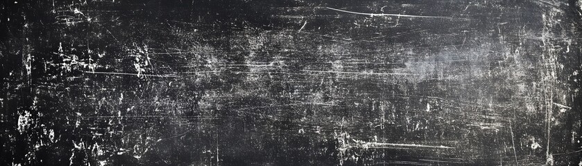 A Black Surface with White Scratches and Marks