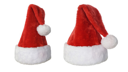 Santa Claus Red Hat isolated on a white background