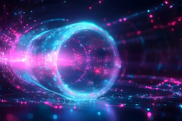 Obraz premium Neon Dreams futuristic background graphics for dynamic designs