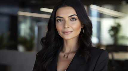 Fototapeta premium A portrait of an attractive and confident businesswoman 