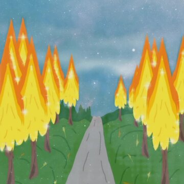 autumn landscape with trees