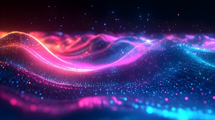Fototapeta premium Neon Dreams futuristic background graphics for dynamic designs