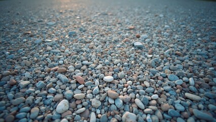 Pebbles on the road