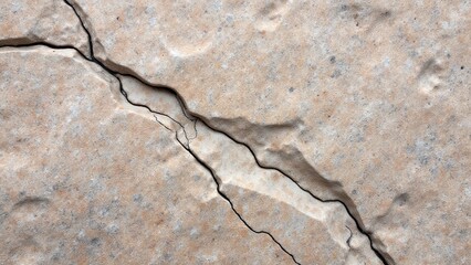 Obraz premium Cracks in a stone wall