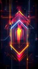 Neon Dreams  futuristic background graphics for dynamic designs