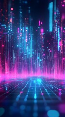 Neon Dreams  futuristic background graphics for dynamic designs