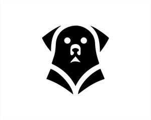 Dog Head Logo Vector illustration.