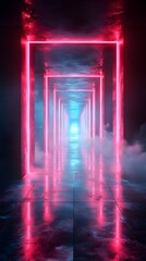 Neon Dreams  futuristic background graphics for dynamic designs