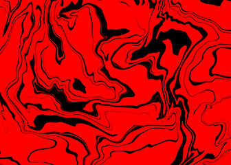 Vibrant Red and Black Marble Texture