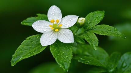 Capture the beauty of a jasmine flower in morning light with high clarity and gigapixel detail