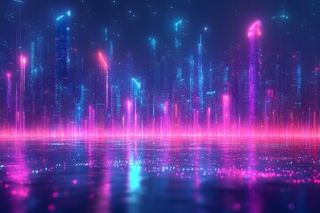 Neon Dreams  futuristic background graphics for dynamic designs