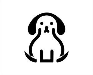 Dog Head Logo Vector illustration.