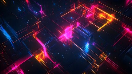 Fototapeta premium Neon Dreams futuristic background graphics for dynamic designs