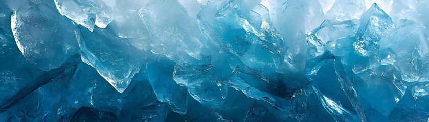 A Close-Up View of the Crystalline Structure of Blue Ice