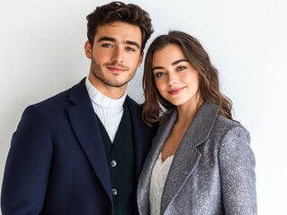 A man and a woman standing next to each other