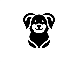 Dog Head Logo Vector illustration.
