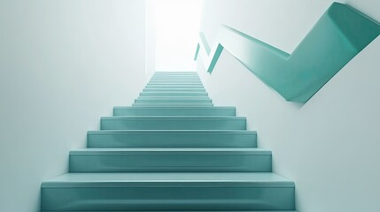 Modern Staircase with Minimalist Design and Light