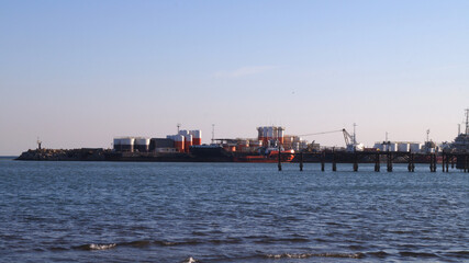Little port logistics . High quality photo